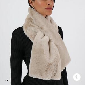 Apparis Pluche Bambi Scarf in Cream One Size NWT
